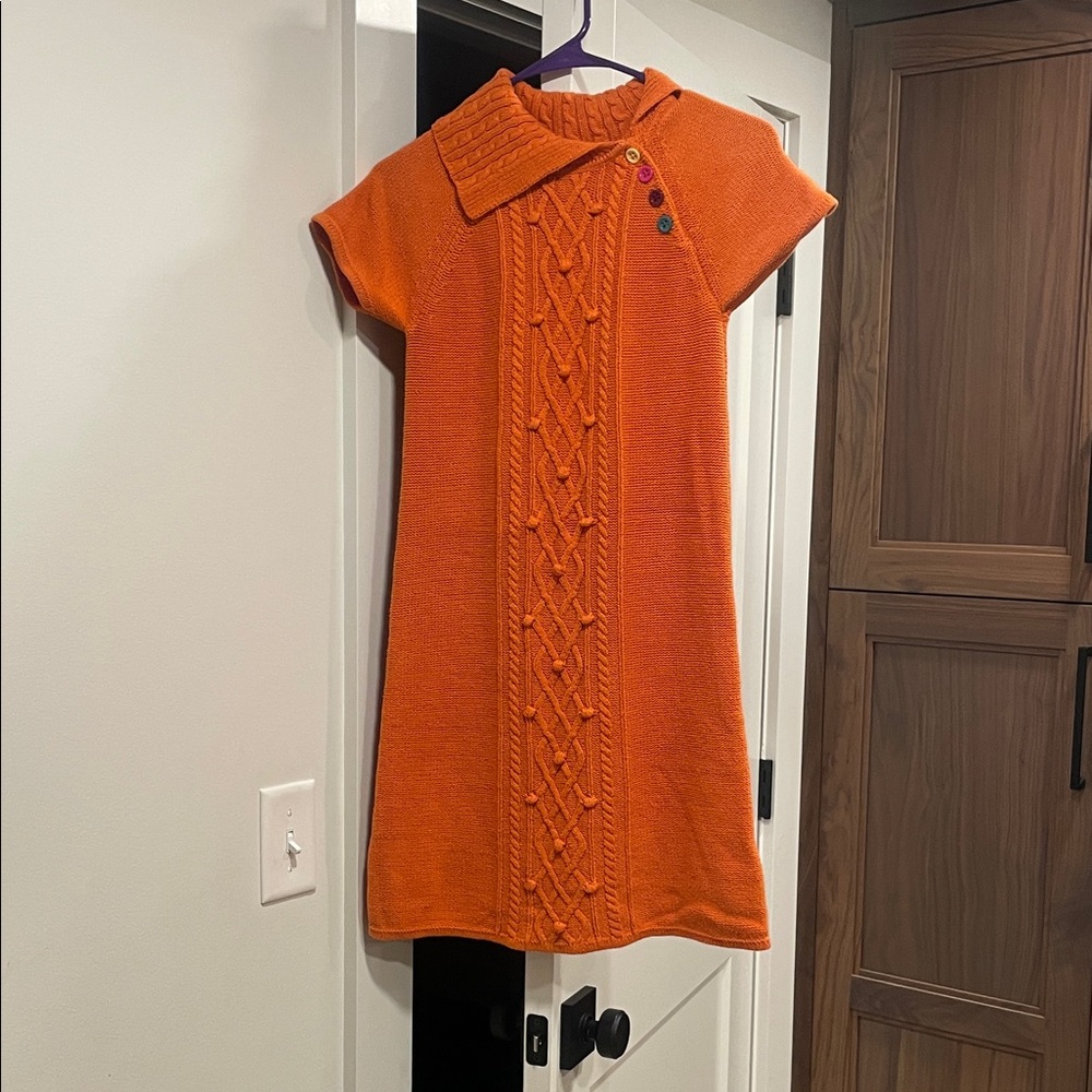 Gymboree Orange Knit Girls Dress